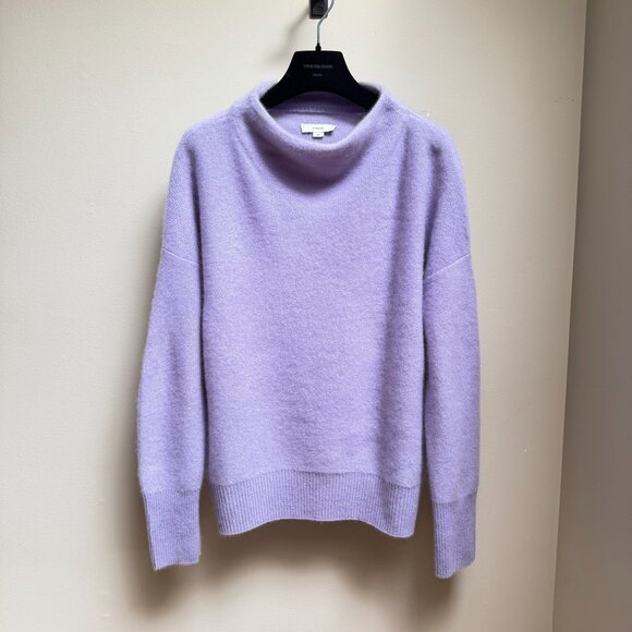 Vince Boiled Cashmere Funnel Neck Sweater – Lavender - Picture 6 of 13